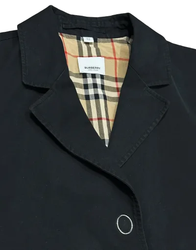 Burberry Press-stud Detail Cotton Gabardine Coat — thumbnail 5