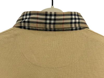 Burberry Polo Shirt - Check Collar Logo Embroidery — thumbnail 5