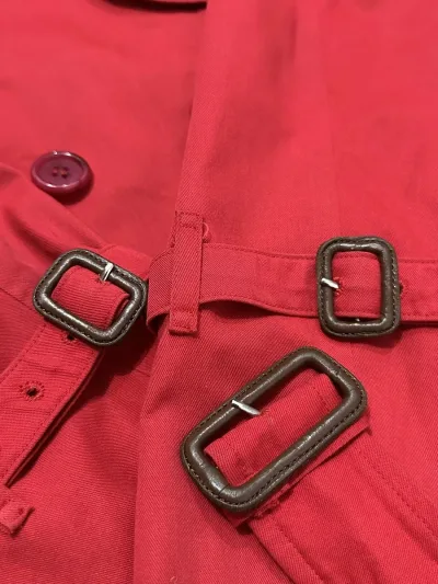Burberry Classic Long Double Breasted Trench Coat - Red — thumbnail 8