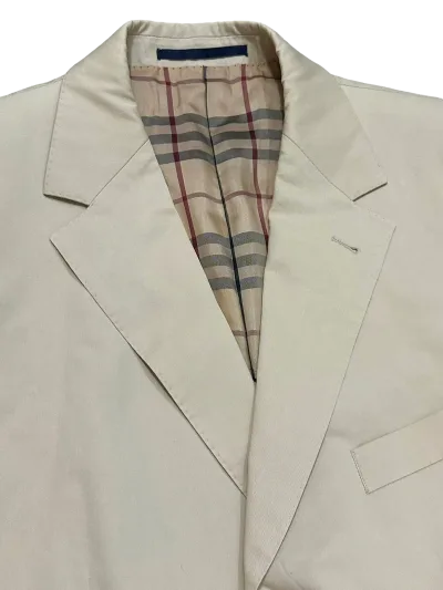 Cotton Blend Blazer - Check Lining — thumbnail 5