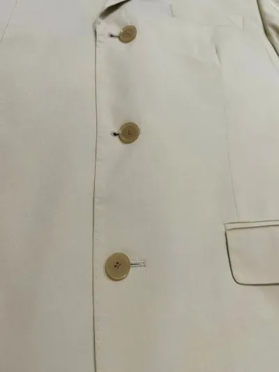 Cotton Blend Blazer - Check Lining — thumbnail 6