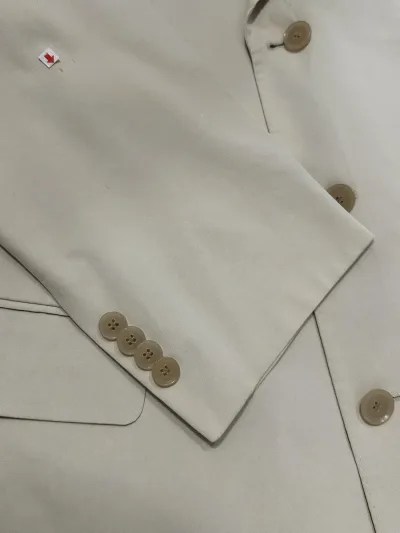 Cotton Blend Blazer - Check Lining — thumbnail 7