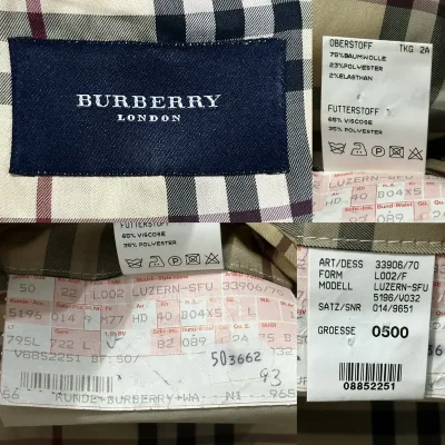 Cotton Blend Blazer - Check Lining — thumbnail 9