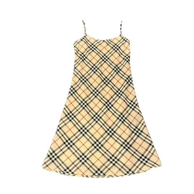 Vintage Check Woolen Dress — thumbnail 1
