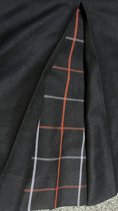 Vintage Wool Check Skirt