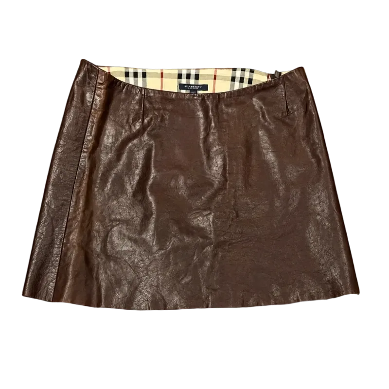 Burberry Vintage Leather Short Skirt — 1 / 5