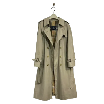 Classic Double Breasted Long Trench Coat