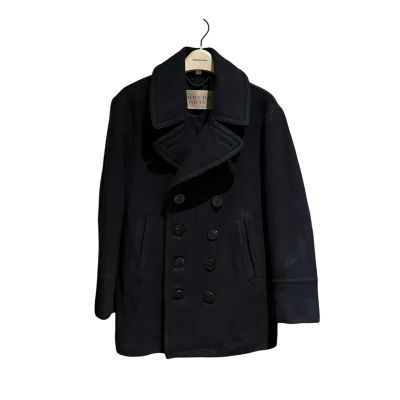 Double Breasted Cashmere Blend Pea Coat — thumbnail 1