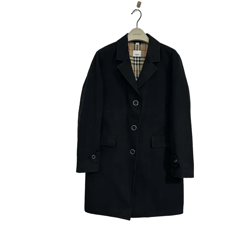 Burberry Press-stud Detail Cotton Gabardine Coat — 1 / 8