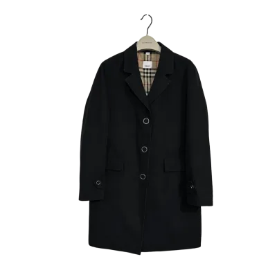 Burberry Press-stud Detail Cotton Gabardine Coat