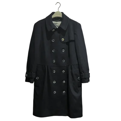 Burberry Double Breasted Cashmere Wool Blend Coat — thumbnail 1
