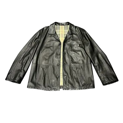 Burberry Vintage Lambskin Leather Jacket