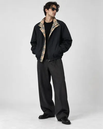 Burberry Golf Black Convertible Sleeve Jacket