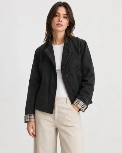 Burberry Vintage Denim Short Jacket