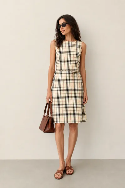 Burberry Vintage Check Cotton Dress