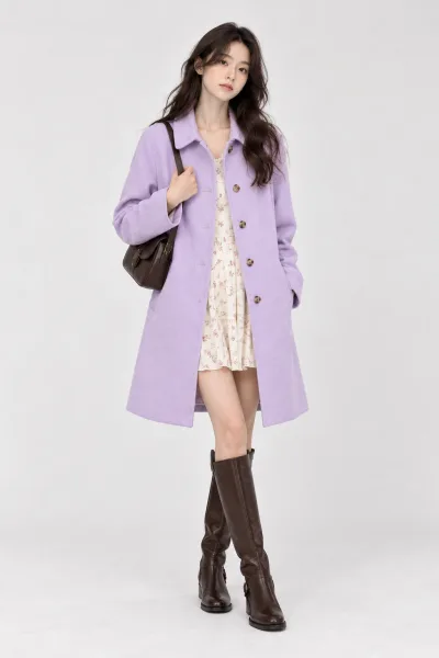 Burberry Cashmere & Wool Blended Long Coat
