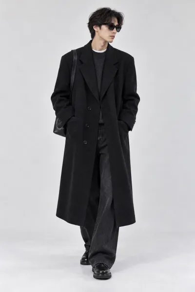 Burberry London Single Breasted Long Wool Cashmere Overcoat