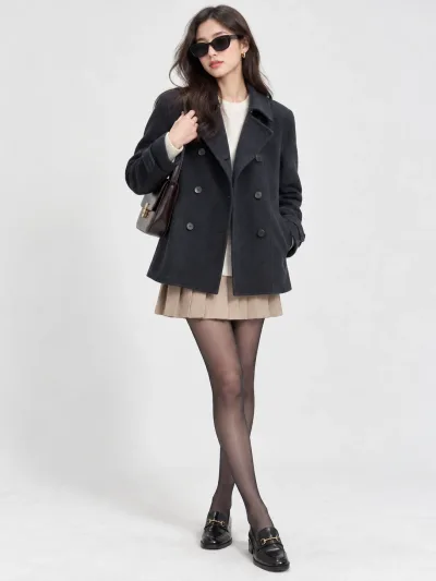 Burberry Double-Breasted Pure Wool Jacket — thumbnail 2