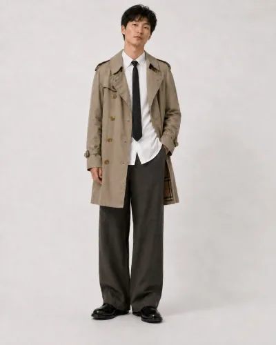Burberry Classic Mid-length Double Breasted Trench Coat