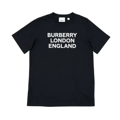 Burberry Logo-Print Cotton T-Shirt - Black — thumbnail 1