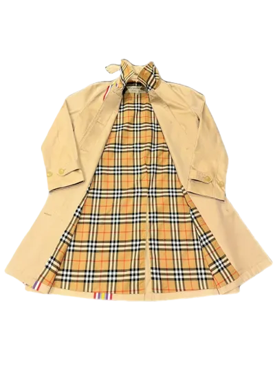 Burberry Camden Coat with Rainbow Stripe