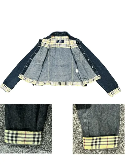 Burberry Vintage Denim Short Jacket