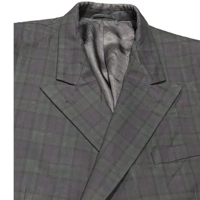 Burberry Vintage Wool Check Blazer