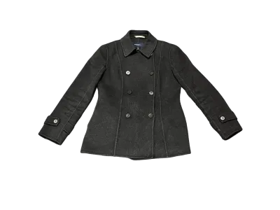 Burberry Double-Breasted Pure Wool Jacket