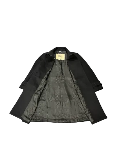 Burberry Double Breasted Cashmere Wool Blend Coat