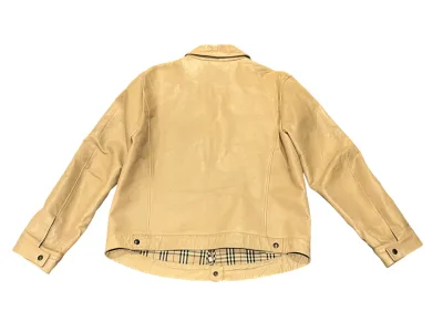 Burberry Vintage Leather Harrington Jacket — thumbnail 4
