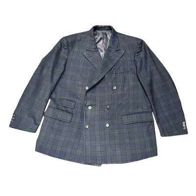 Burberry Vintage Wool Check Blazer