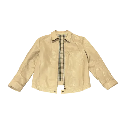 Burberry Vintage Leather Harrington Jacket
