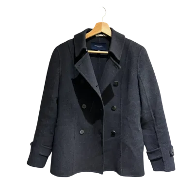 Burberry Double-Breasted Pure Wool Jacket