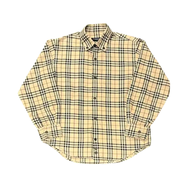 Vintage Classic check Cotton Cropped Shirt