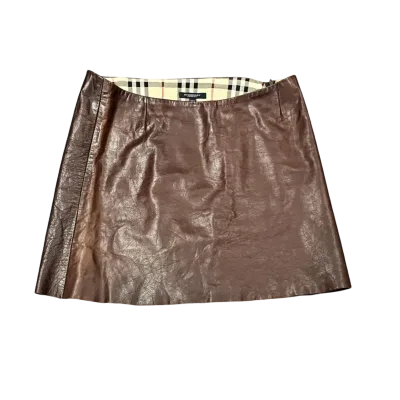 Vintage Leather Short Skirt — thumbnail 1