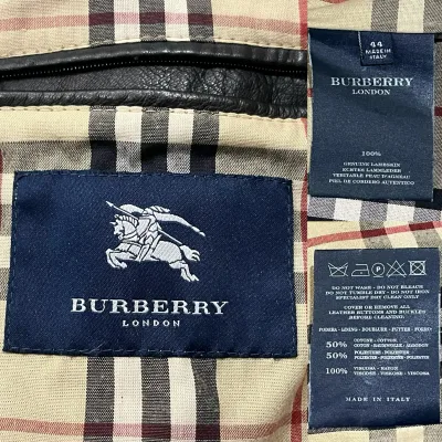Burberry Vintage Lambskin Leather Jacket — thumbnail 7