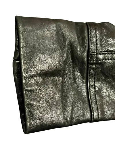 Burberry Cashmere Wool Blend and Leather Double-Breasted Short Coat — thumbnail 7