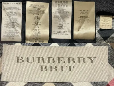 Burberry Cashmere Wool Blend and Leather Double-Breasted Short Coat — thumbnail 8