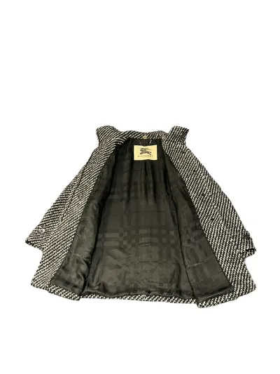 Burberry Tweed Wool Blend Coat — thumbnail 4