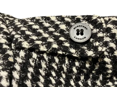 Burberry Tweed Wool Blend Coat — thumbnail 6