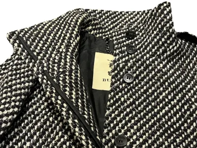 Burberry Tweed Wool Blend Coat — thumbnail 5