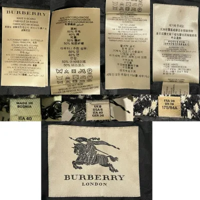 Burberry Tweed Wool Blend Coat — thumbnail 8