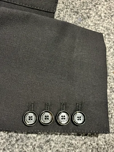 Burberry Pleated Back Design Wool Blazer — thumbnail 4