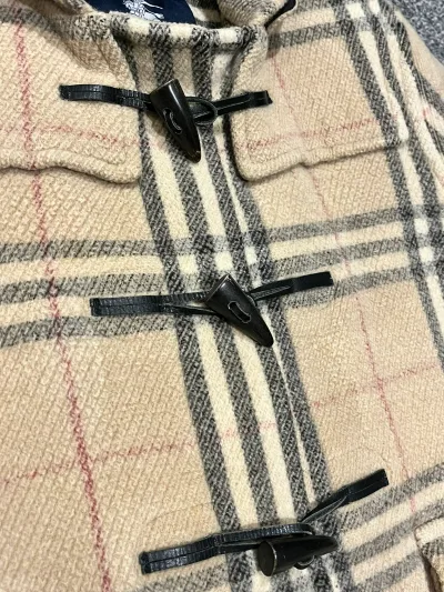 Burberry Classic Checked Wool Duffle Coat — thumbnail 5