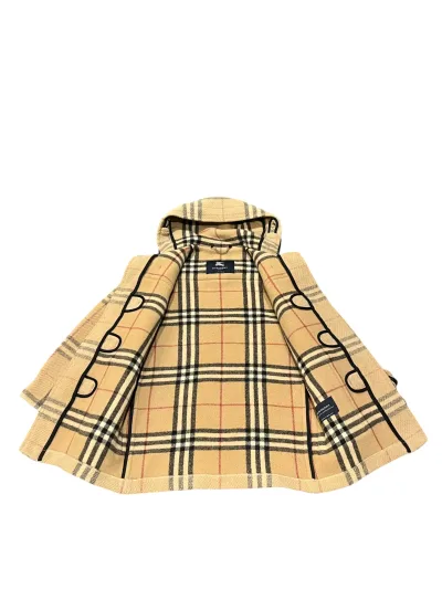 Classic Checked Wool Duffle Coat