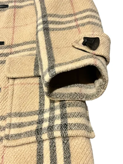 Burberry Classic Checked Wool Duffle Coat — thumbnail 6