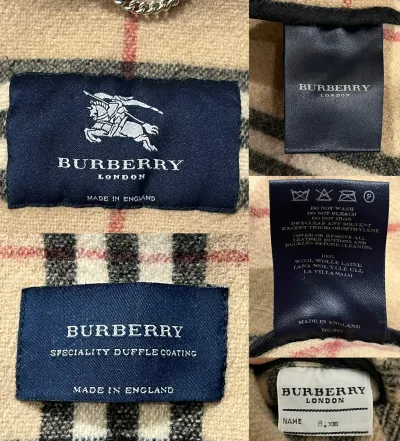 Burberry Classic Checked Wool Duffle Coat — thumbnail 8