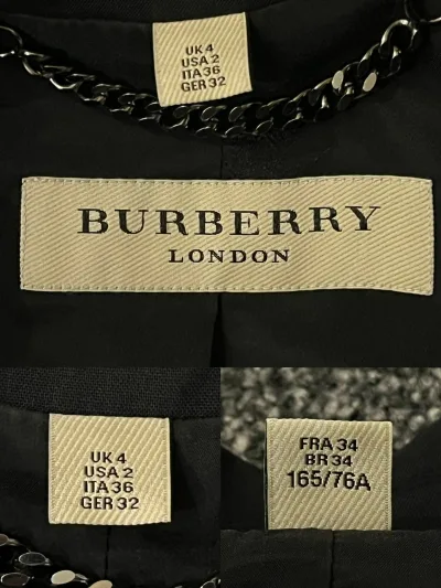 Burberry Pleated Back Design Wool Blazer — thumbnail 5
