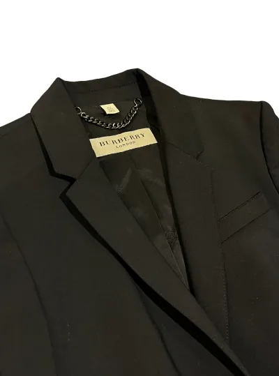 Burberry Pleated Back Design Wool Blazer — thumbnail 3