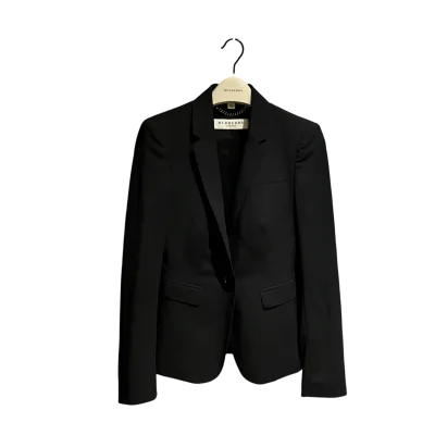 Burberry Pleated Back Design Wool Blazer
